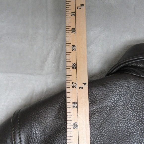 Wilsons Leather Jacket Mens Large Brown 3M Thinsulate Insulation Timeless Biker - Picture 7 of 10